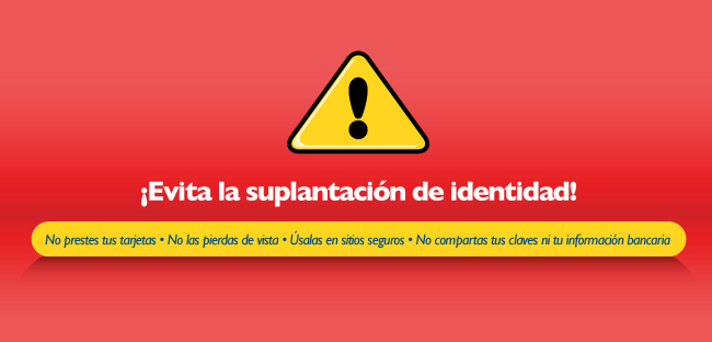 Evita suplantación